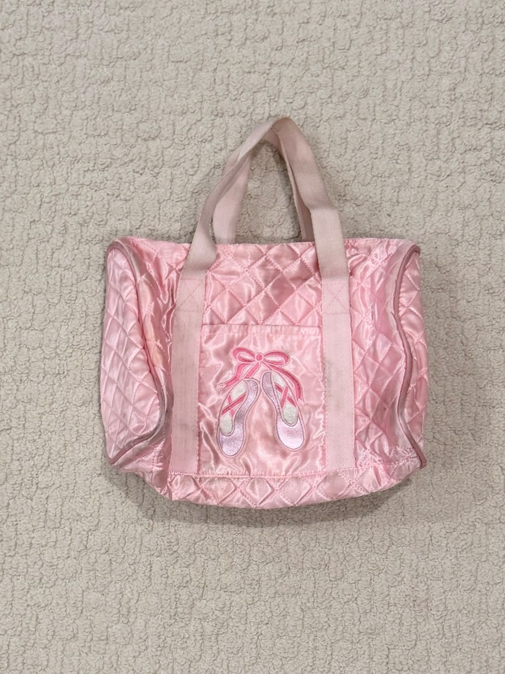Kids Ballerina Quilted Duffle Bag